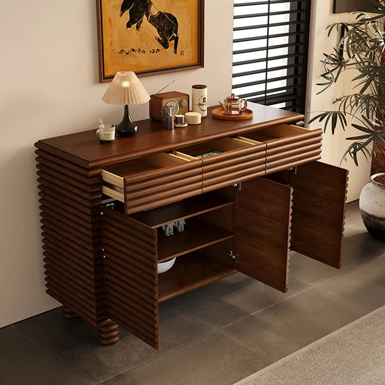 Stylish Solid Wood Cabinet with Modern Design for Living Room Storage hbs-4437