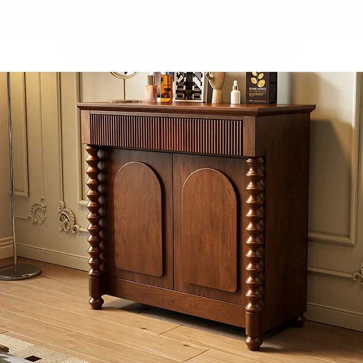 Elegant Solid Wood Cabinet with Intricate Detailing for Stylish Storage Solutions hbs-4438