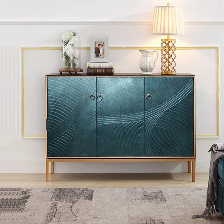 Stylish Multi-Layer Board Cabinet with Textured Design for Modern Living Spaces hbs-4440