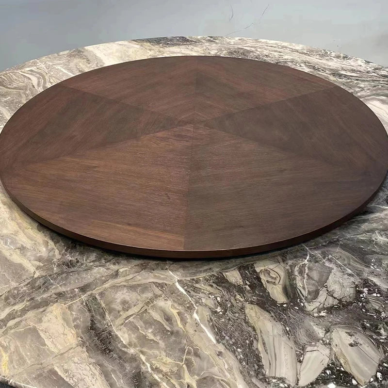 Sleek and Modern Dining Table with Sintered Stone Top and Stylish Synthetic Leather Base - Perfect for Any Dining Room! hbso-3009