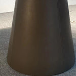 Sleek and Modern Dining Table with Sintered Stone Top and Stylish Synthetic Leather Base - Perfect for Any Dining Room! hbso-3009