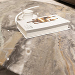 Elegant Oval Sintered Stone Coffee Table – Modern Luxury for Your Living Room hbso-3010