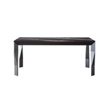 Modern Sintered Stone Stainless Steel Dining Table - Elegant Black Finish for Stylish Interiors hbso-3013