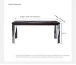 Modern Sintered Stone Stainless Steel Dining Table - Elegant Black Finish for Stylish Interiors hbso-3013