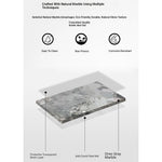 Stylish Sintered Stone Coffee Table with Multi-Layer Stainless Steel Base - Modern Living Room Accent Piece hbso-3014