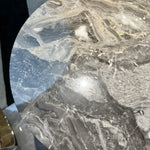 Stylish Sintered Stone Coffee Table with Stainless Steel Base - Elegant Multi-Layer Design for Modern Living Rooms hbso-3016