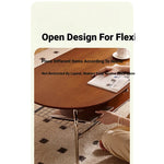 Stylish Cherry Wood & Stainless Steel Coffee Table - Space-Saving Design for Modern Living Rooms - 47.24 x 23.62 hby-4600