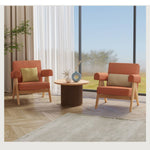 Elegant Brown Oak Tea Table - Natural Wood Finish for Classic Décor hbzwg-642