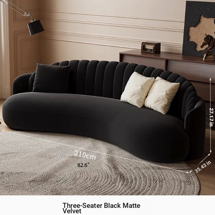 Elegant Solid Wood & PVC Sofa – Modern Chic Design for Your Living Room Comfort hch-3073