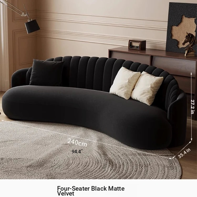 Elegant Solid Wood & PVC Sofa – Modern Chic Design for Your Living Room Comfort hch-3073