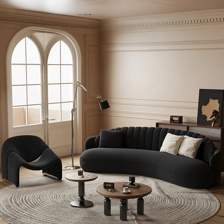 Elegant Solid Wood & PVC Sofa – Modern Chic Design for Your Living Room Comfort hch-3073
