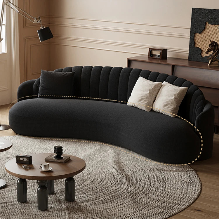 Elegant Solid Wood & PVC Sofa – Modern Chic Design for Your Living Room Comfort hch-3073