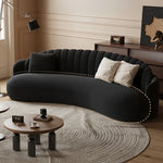 Elegant Solid Wood & PVC Sofa – Modern Chic Design for Your Living Room Comfort hch-3073