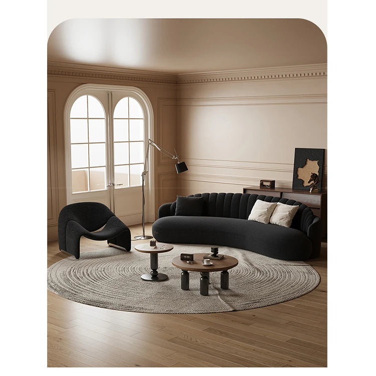 Elegant Solid Wood & PVC Sofa – Modern Chic Design for Your Living Room Comfort hch-3073