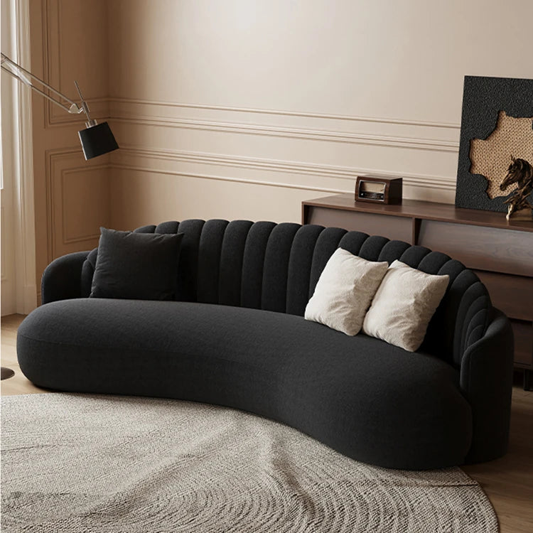 Elegant Solid Wood & PVC Sofa – Modern Chic Design for Your Living Room Comfort hch-3073