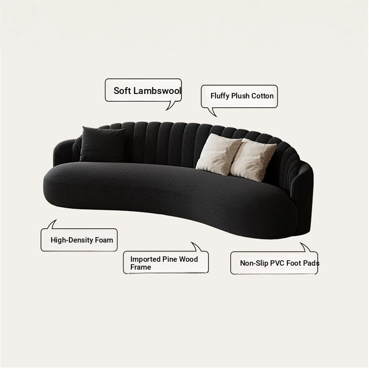 Elegant Solid Wood & PVC Sofa – Modern Chic Design for Your Living Room Comfort hch-3073