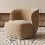 Modern Curved Sofa - Stylish Upholstered Couch for Cozy Living Rooms hch-3074