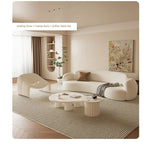Modern Curved Sofa - Stylish Upholstered Couch for Cozy Living Rooms hch-3074