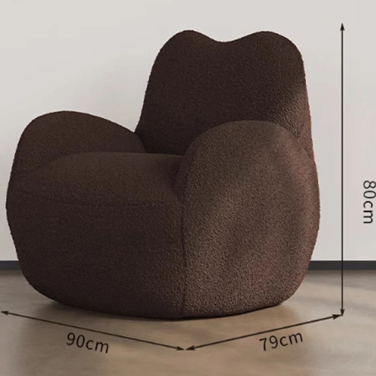 Cozy Cashmere Armchair - Modern Sleek Design for Living Room Comfort hch-3086