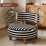 Modern Cashmere Upholstered Chair with Solid Wood Legs - Stylish Leathaire Accent Seating for Living Room hch-3088