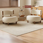 Modern Cashmere Upholstered Chair with Solid Wood Legs - Stylish Leathaire Accent Seating for Living Room hch-3088