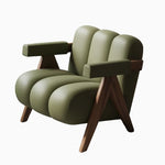 Stylish Leathaire Armchair with Solid Wood Frame - Modern Lounge Furniture for Your Home hch-3089