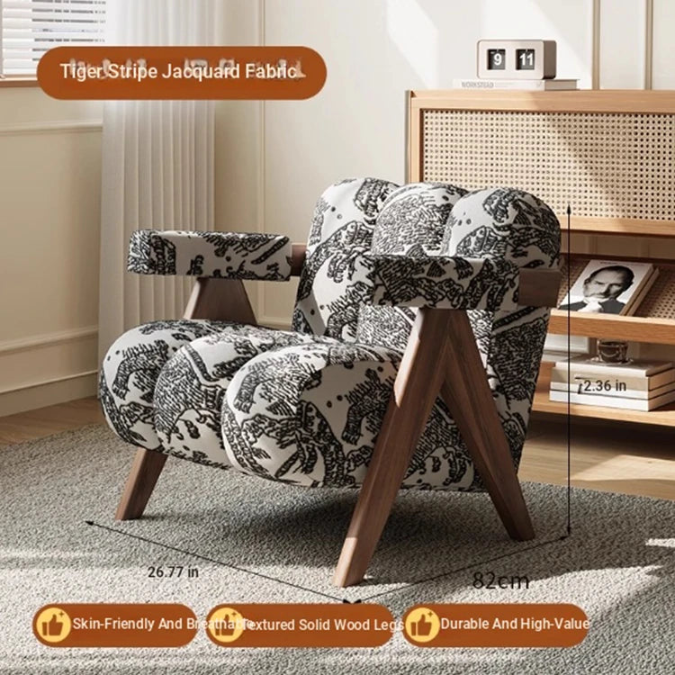Stylish Leathaire Armchair with Solid Wood Frame - Modern Lounge Furniture for Your Home hch-3089