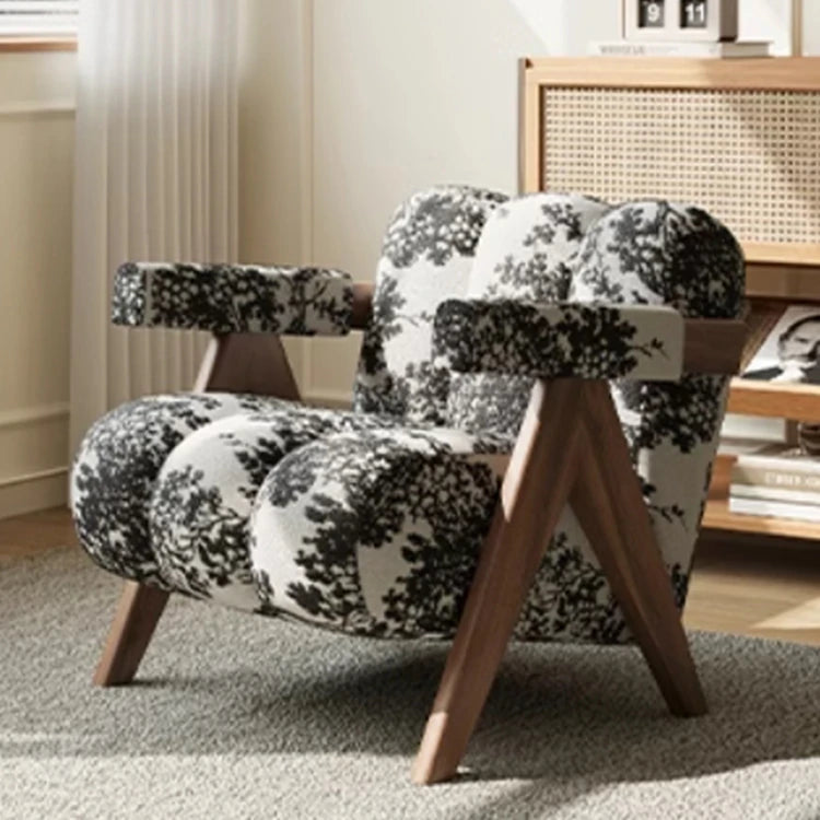 Stylish Leathaire Armchair with Solid Wood Frame - Modern Lounge Furniture for Your Home hch-3089