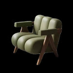 Stylish Leathaire Armchair with Solid Wood Frame - Modern Lounge Furniture for Your Home hch-3089