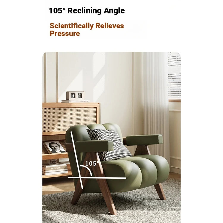 Stylish Leathaire Armchair with Solid Wood Frame - Modern Lounge Furniture for Your Home hch-3089