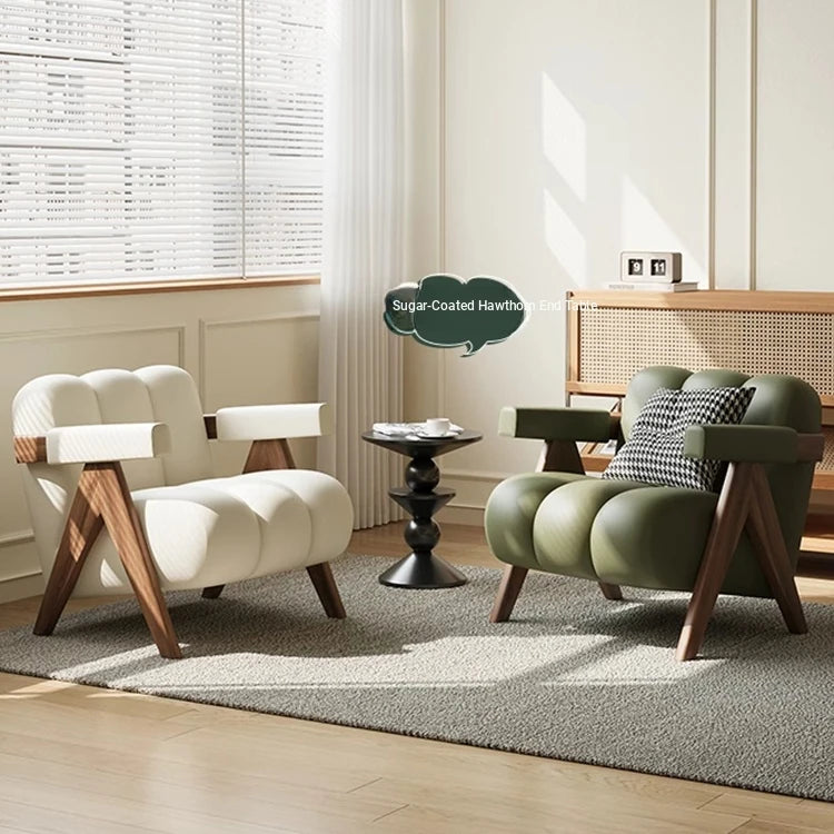 Stylish Leathaire Armchair with Solid Wood Frame - Modern Lounge Furniture for Your Home hch-3089
