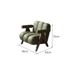 Stylish Leathaire Armchair with Solid Wood Frame - Modern Lounge Furniture for Your Home hch-3089