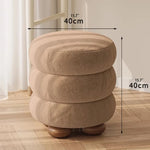 Stylish Solid Wood Cashmere Stool - Modern Comfort for Your Home Décor hch-3091