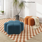Stylish Leathaire Stool Set for Modern Living Room - Multi-Color Accent Seating hch-3092
