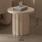 Modern Round Coffee Table - Elegant White Design for Living Room Décor hch-3093