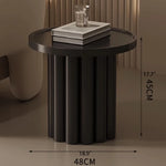 Modern Round Coffee Table - Elegant White Design for Living Room Décor hch-3093