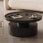 Modern Round Coffee Table - Elegant White Design for Living Room Décor hch-3093