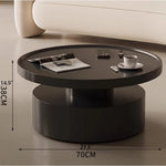 Modern Round Coffee Table - Elegant White Design for Living Room Décor hch-3093