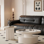 Modern Round Coffee Table - Elegant White Design for Living Room Décor hch-3093