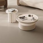 Modern Round Coffee Table - Elegant White Design for Living Room Décor hch-3093