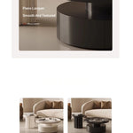 Modern Round Coffee Table - Elegant White Design for Living Room Décor hch-3093