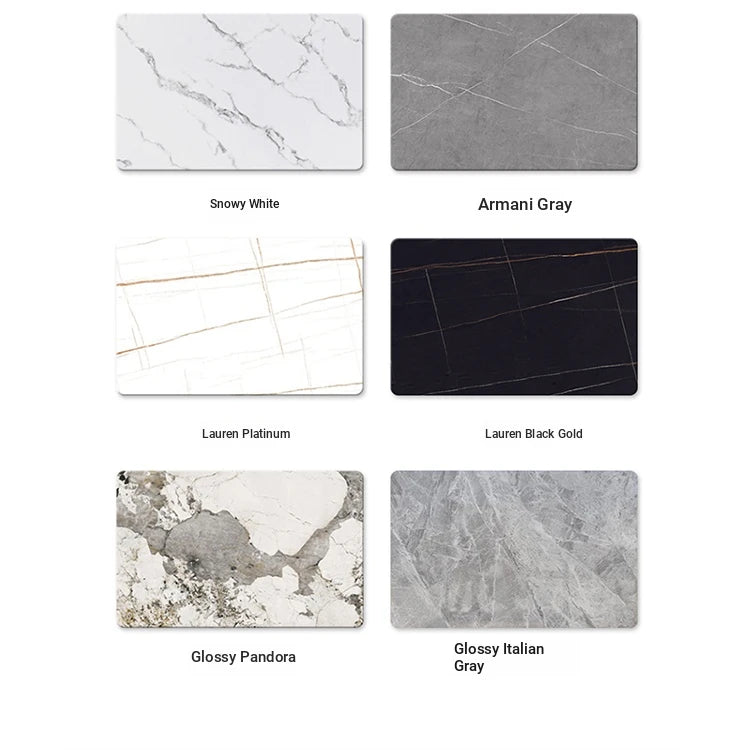 Modern Oval Marble Coffee Table with Stylish Storage - Elegant Living Room Furniture hch-3094