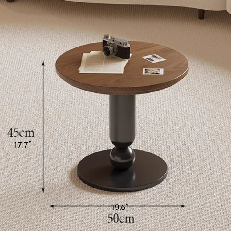 Solid Wood Coffee Table Set - Modern Round Design for Living Room - Stylish and Functional Centerpiece - Durable & Elegant End Tables hch-3095