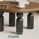 Solid Wood Coffee Table Set - Modern Round Design for Living Room - Stylish and Functional Centerpiece - Durable & Elegant End Tables hch-3095