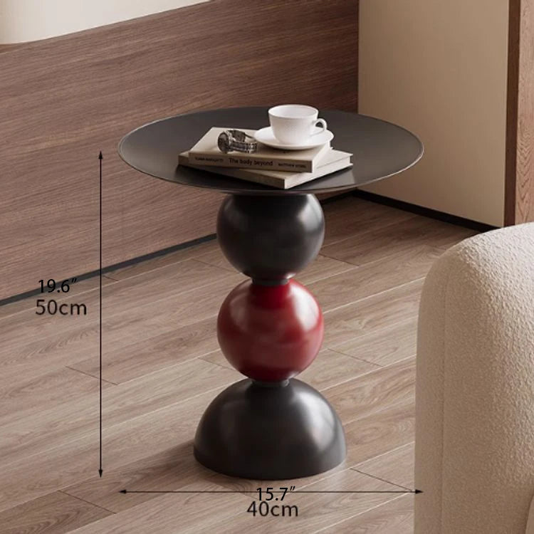Sleek Modern Black Coffee Table with Unique Bubble Design for Stylish Living Spaces hch-3096