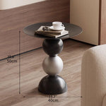 Sleek Modern Black Coffee Table with Unique Bubble Design for Stylish Living Spaces hch-3096
