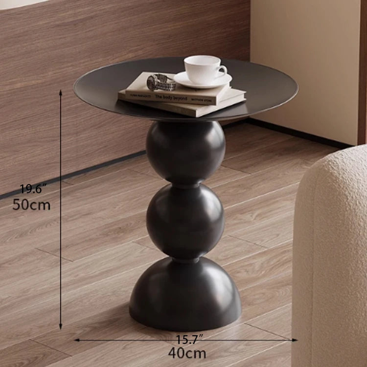 Sleek Modern Black Coffee Table with Unique Bubble Design for Stylish Living Spaces hch-3096