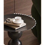 Sleek Modern Black Coffee Table with Unique Bubble Design for Stylish Living Spaces hch-3096
