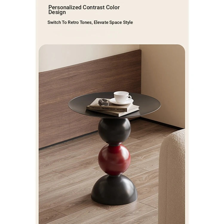 Sleek Modern Black Coffee Table with Unique Bubble Design for Stylish Living Spaces hch-3096