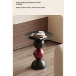 Sleek Modern Black Coffee Table with Unique Bubble Design for Stylish Living Spaces hch-3096